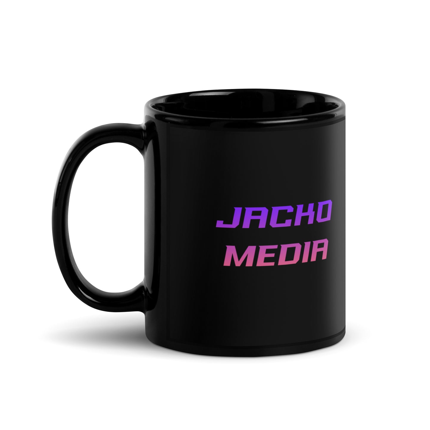 Jacko Media Black Glossy Mug