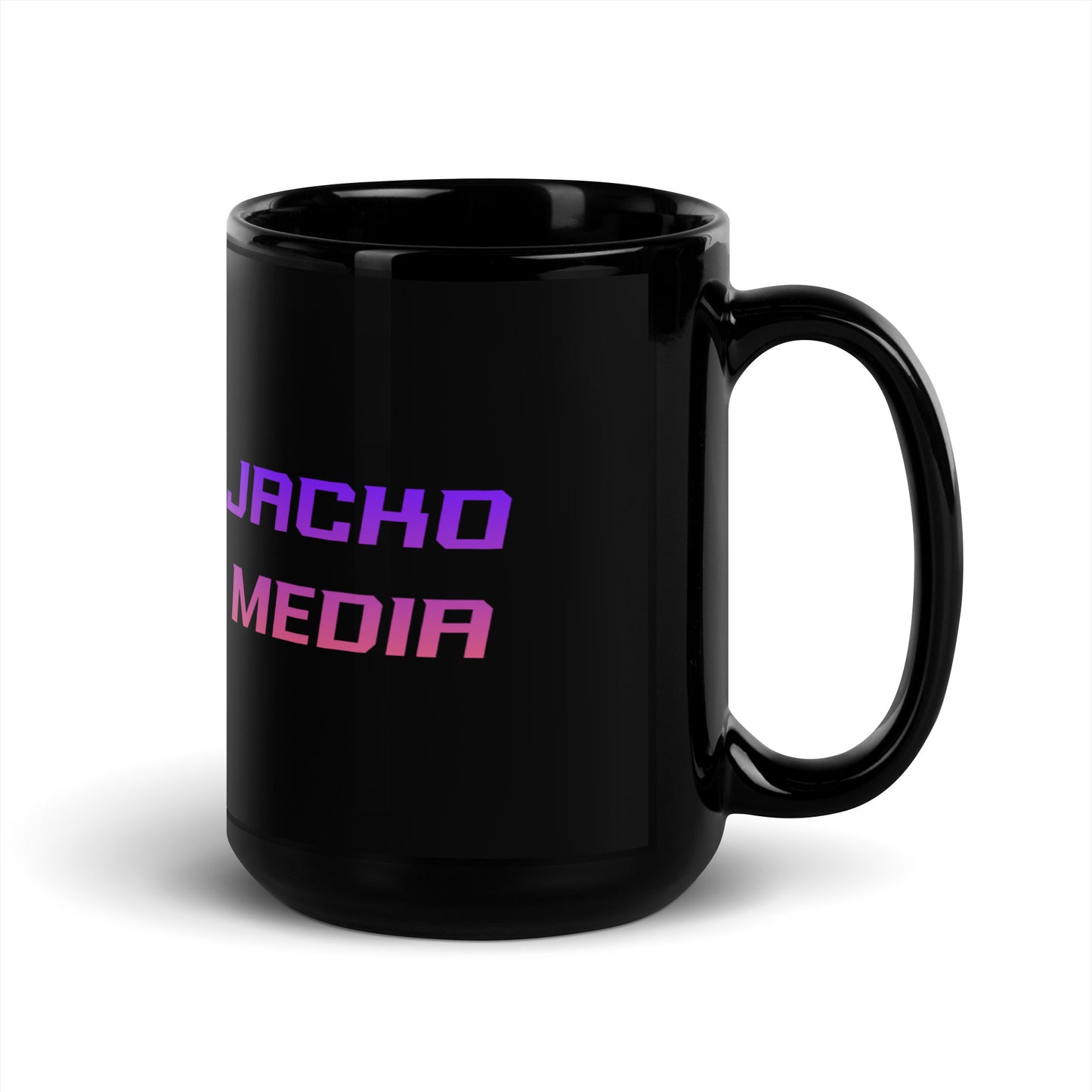 Jacko Media Black Glossy Mug