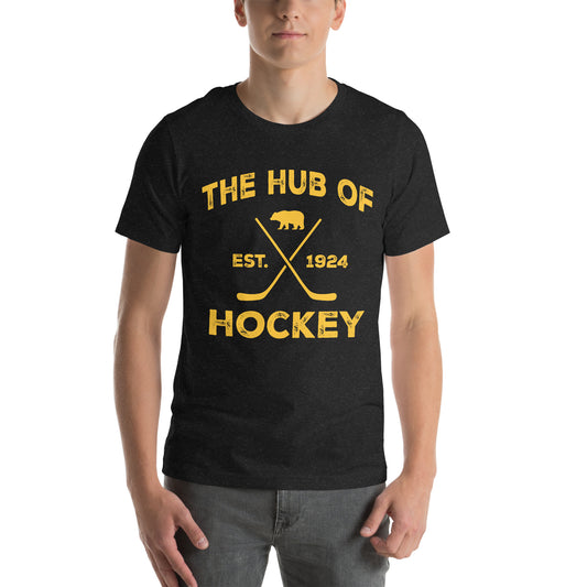 Boston Hub of Hockey Black T-Shirt