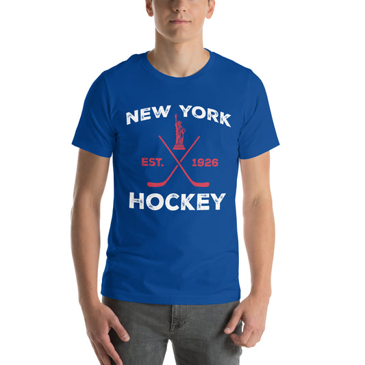 New York Hockey Blue T-Shirt