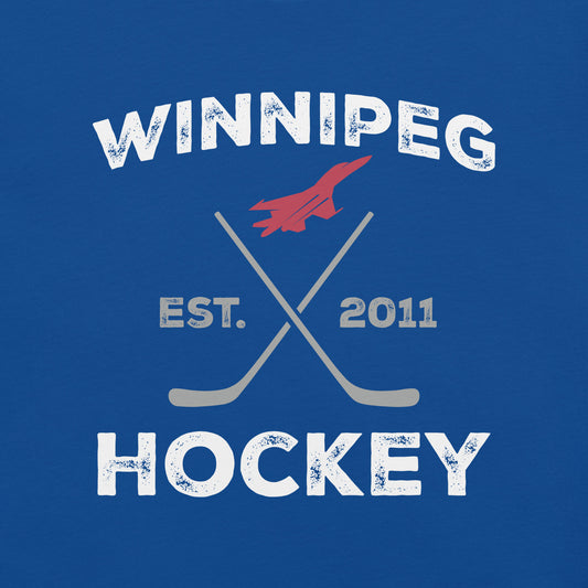 Winnipeg Hockey Retro Blue t-shirt