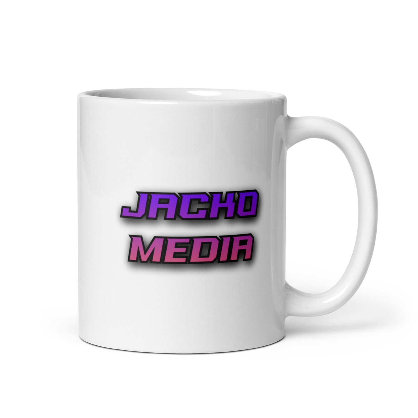 Jacko Media White glossy mug