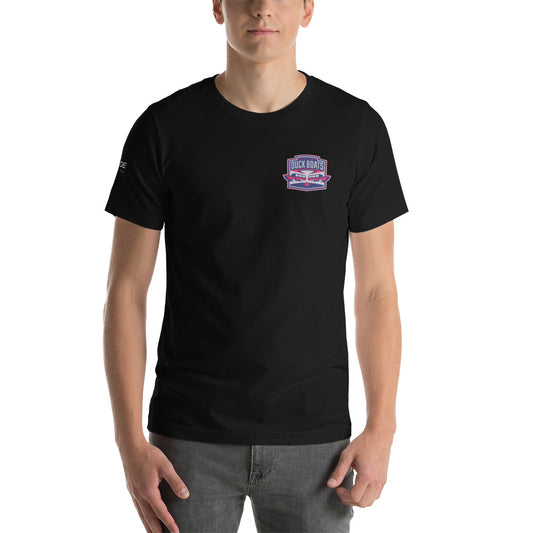 Cue The Duck Boats Small Logo Tee